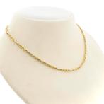 Bicolor gouden Figarope ketting; Cento group | 36,5 cm, Sieraden, Tassen en Uiterlijk, Kettingen, Ophalen of Verzenden, Gebruikt
