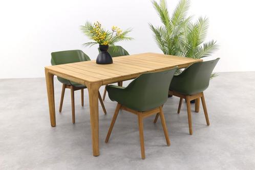 Hartman Sophie Green/Teak / Liam tuinset - 180x100 cm., Tuin en Terras, Tuinsets en Loungesets, Tuinset, Nieuw, Hout, Verzenden