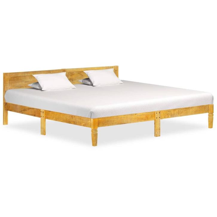 vidaXL Bedframe massief mangohout 200 cm, Huis en Inrichting, Slaapkamer | Bedden, Bruin, Nieuw, Hout, Tweepersoons, Verzenden