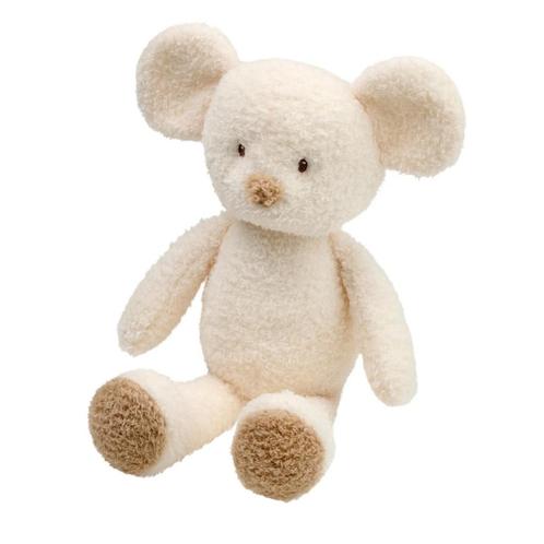 Knuffel muis  |  Teddystof | Ecru (knuffeldier) (Speelgoed), Kinderen en Baby's, Speelgoed | Knuffels en Pluche, Nieuw, Ophalen of Verzenden