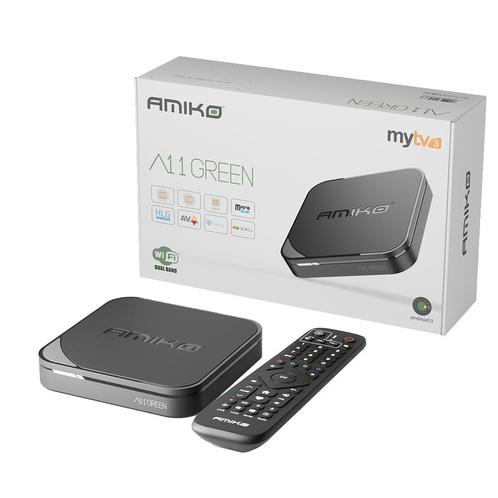 Amiko A11 Green Android IPTV Set Top Box, Audio, Tv en Foto, Mediaspelers, Nieuw, Ophalen of Verzenden