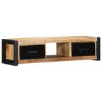 Tv-kast Mangohout & Metaal | Retourdeal | 35% Korting, Huis en Inrichting, Kasten | Televisiemeubels, Minder dan 50 cm, Nieuw