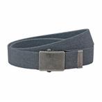 Landley Canvas Riem Schuifgesp Koppelriem - Grijs - 125, Kleding | Heren, Riemen en Ceinturen, Verzenden, Nieuw