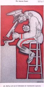 Spotprent over het Nederlandse leger (lijst optie, Lithos), Antiek en Kunst, Kunst | Litho's en Zeefdrukken, Verzenden