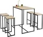 Tweedekans | Hoge Bartafel | Met 4 Krukken | Modern, Huis en Inrichting, Tafels | Eettafels, Ophalen of Verzenden, Zo goed als nieuw