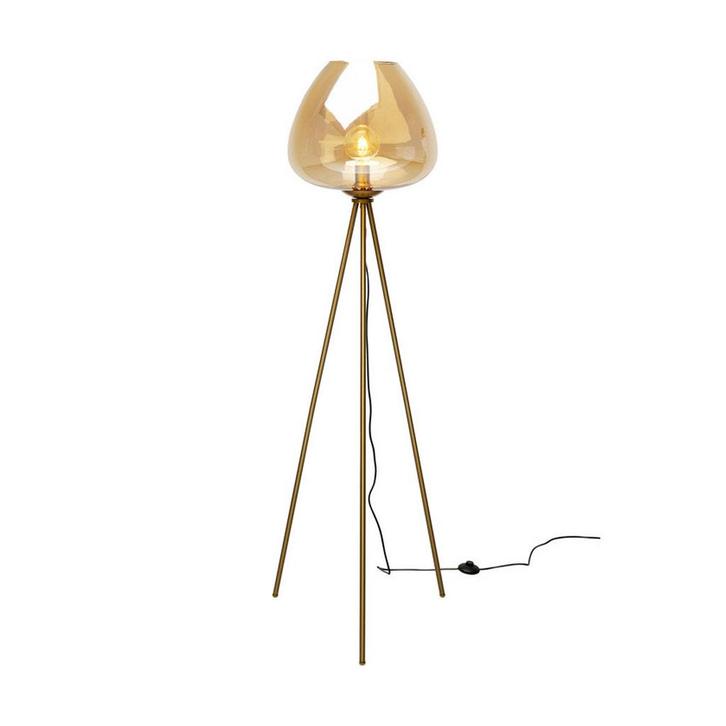 *WOONWINKEL* Kare Design Sphere Amber Driepoot Vloerlamp Met, Huis en Inrichting, Lampen | Vloerlampen, Nieuw, Verzenden