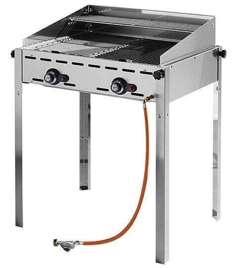 Gasbarbecue - Green Fire - 2 branders - Hendi - 149508, Zakelijke goederen, Horeca | Keukenapparatuur, Nieuw in verpakking, Verzenden
