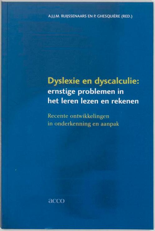Dyslexie en dyscalculie 9789033451485, Boeken, Studieboeken en Cursussen, Gelezen, Verzenden