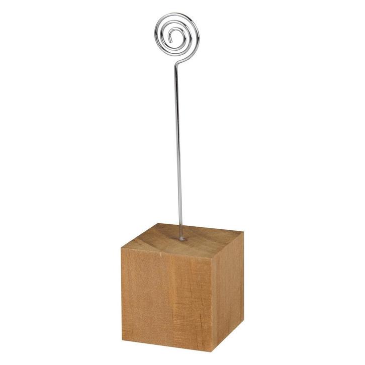 Bruine Kaarthouder Hout 4st, Hobby en Vrije tijd, Feestartikelen, Nieuw, Verzenden