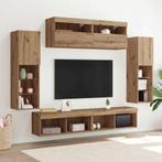 vidaXL TV Wandkast Set Wandgemonteerd 6 pcs artisanaal, Huis en Inrichting, Kasten | Televisiemeubels, Minder dan 50 cm, Verzenden