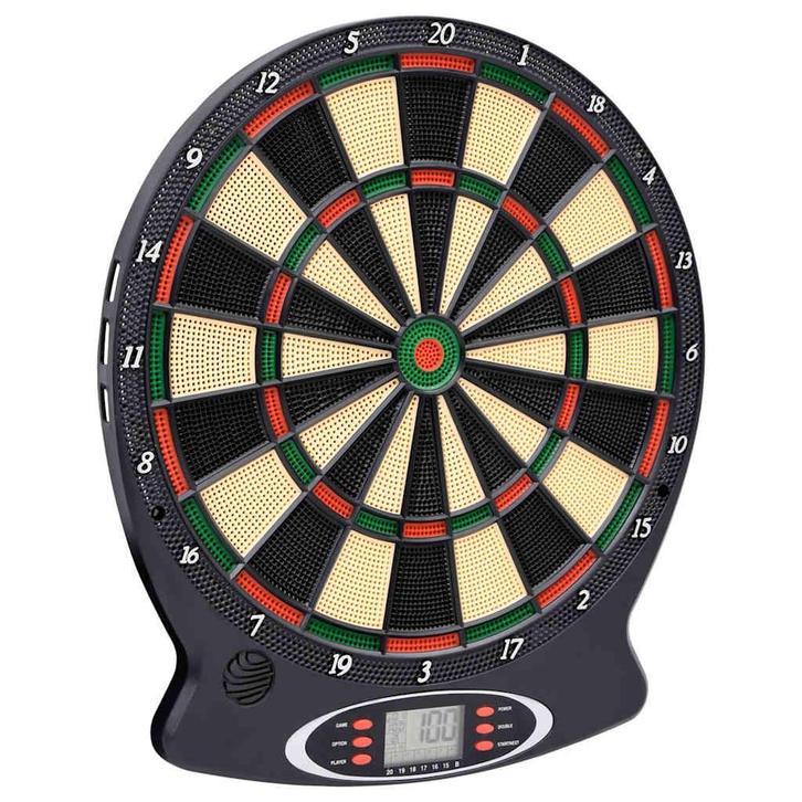 vidaXL Dartbord elektrisch met darts polypropeen zwart, Sport en Fitness, Darts, Nieuw, Verzenden