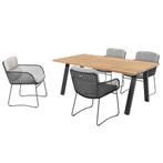 Aprilla Ambassador dining tuinset 180x100xH75 cm 5 delig, Ophalen of Verzenden, Nieuw