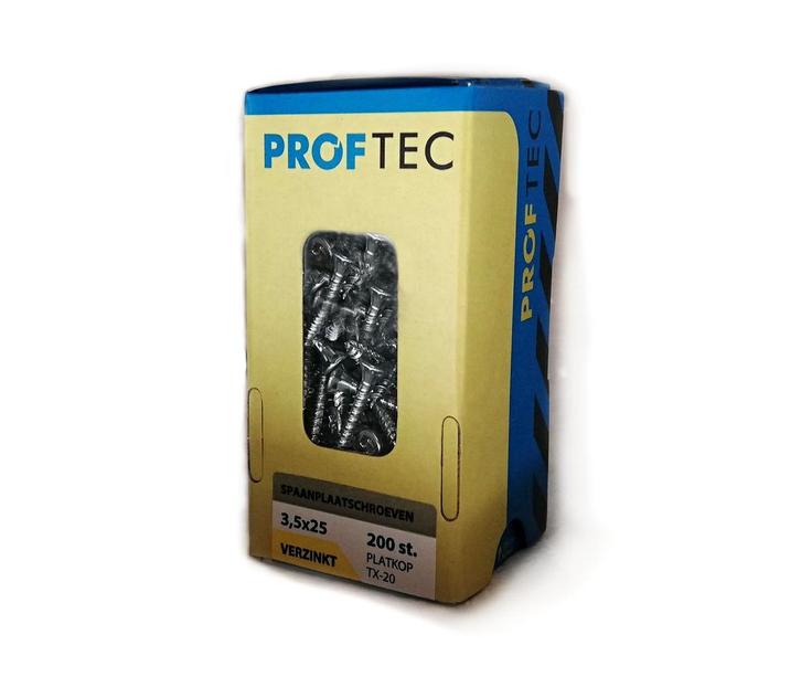 Proftec snelboorschroef / spaanplaatschroef 3.5x25 TX, Doe-het-zelf en Verbouw, Overige Doe-het-zelf en Verbouw, Nieuw, Verzenden