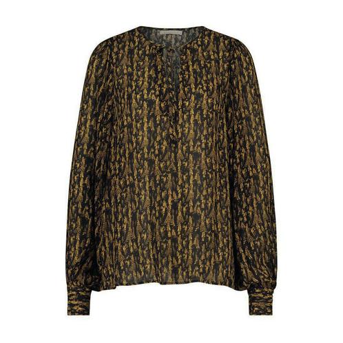 Freebird • zwart gele blouse Kiki • S, Kleding | Dames, Tops, Zwart, Nieuw, Maat 36 (S), Verzenden