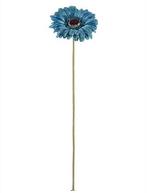 Gerbera 53 cm Teal Zijden bloemen / st, Huis en Inrichting, Woonaccessoires | Kunstplanten en Kunstbloemen, Ophalen of Verzenden