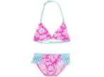 Meisjes Bikini - FlowerPower - Roze/Lichtblauw, Nieuw, Verzenden