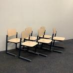 Complete set 6 stuks school stoelen, Presikhaaf (stip, Vijf, Zes of meer stoelen, Gebruikt, Ophalen of Verzenden, Hout