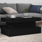 vidaXL Salontafel met LED-verlichting 90x50x40 cm zwart, Huis en Inrichting, Verzenden, Nieuw, Overige houtsoorten, 50 tot 100 cm