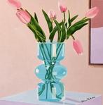 Antonio Perotti - Still Life Vaso in vetro con tulipani