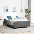 vidaXL Bedframe Lichtgrijs 140 x 190 cm Katoenen stof, Huis en Inrichting, Verzenden, Nieuw