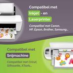 34 Matte Vinyl Stickervellen A4 – Hoogwaardig Stickerpapier, Ophalen of Verzenden, Nieuw, AgoDeo