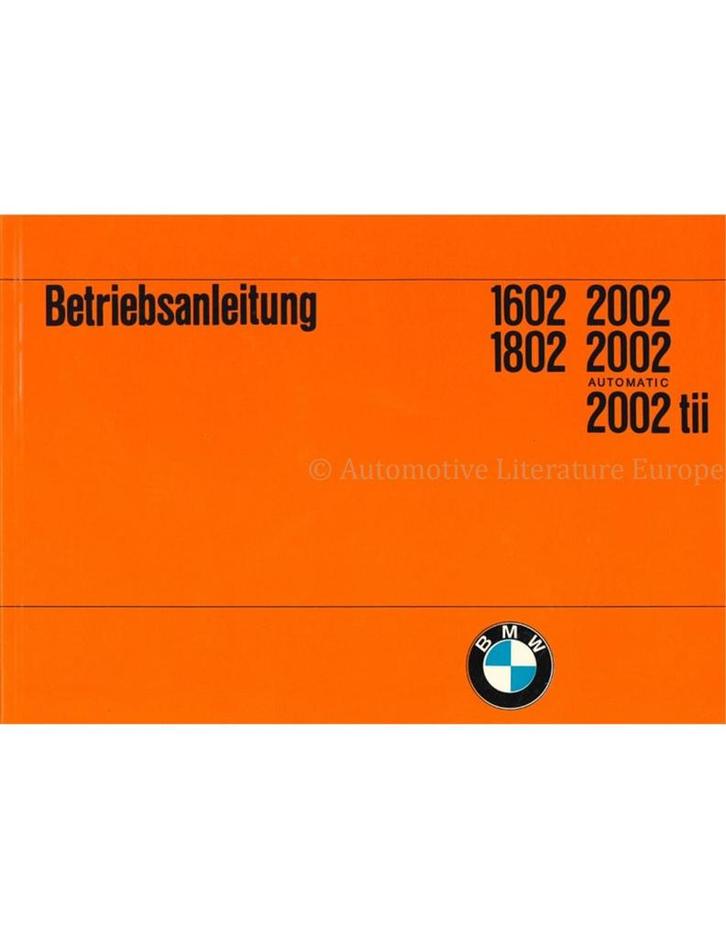 1975 BMW 1602 1802 2002 INSTRUCTIEBOEKJE DUITS, Auto diversen, Handleidingen en Instructieboekjes