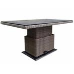 Miami lounge-diningtafel 130x75xH47-71 cm in hoogte, Ophalen of Verzenden, Nieuw