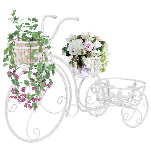 vidaXL Plantenstandaard fietsvorm vintage stijl metaal, Tuin en Terras, Overige Tuin en Terras, Nieuw, Verzenden