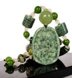 Gemengde edelstenen - Ketting – Voorouderlijk – dZi –, Antiek en Kunst