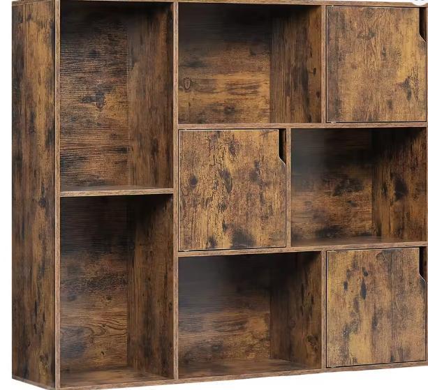 Boekenkast 8 Vakken – Moderne Opbergkast, Huis en Inrichting, Kasten | Boekenkasten, Nieuw, Verzenden