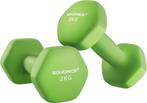 Dumbell set - 2 stuks - 2x2 kg - totaal 4 kg - 6 hoekig -, Verzenden, Nieuw