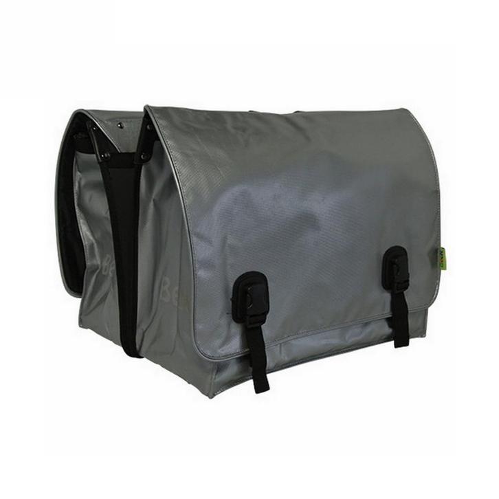 Beck Dubbele Fietstas Big Zilver, Fietsen en Brommers, Fietsaccessoires | Fietstassen, Nieuw, Verzenden