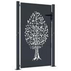 Poort 105x155cm Antraciet - Retourdeal - 35% Korting!, Tuin en Terras, Tuinhekken en Hekwerk, Met poort, Nieuw, Ophalen of Verzenden