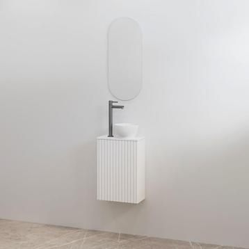 Toiletmeubelset Best-Design Mali Mat Wit Onderkast + Mat Wit beschikbaar voor biedingen