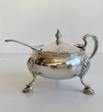 Selfridge & co - Zoutvat - Glas, Zilver - Compleet zoutvat, Antiek en Kunst, Antiek | Goud en Zilver