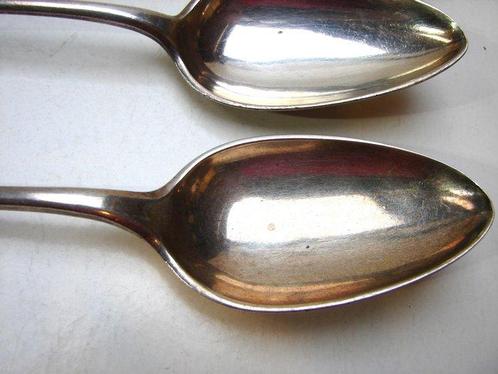 Lepel - .800 zilver - Drie zilveren lepels, Antiek en Kunst, Antiek | Goud en Zilver