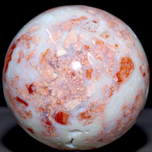 Sakura Roze Agaat Bollen – Elegantie en verbinding met de, Verzamelen, Mineralen en Fossielen