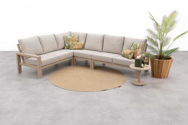 Verano lounge hoekbank (4-delig) - Latte, Tuin en Terras, Tuinsets en Loungesets, Loungeset, Nieuw, Overige materialen, Verzenden