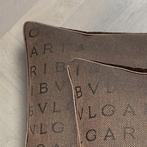 Blvgari - Set of 2 new pillows made of dark brown Blvgari