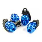 TT-products ventieldoppen Blue Grenades handgranaat 4 stuks, Ophalen of Verzenden, Nieuw