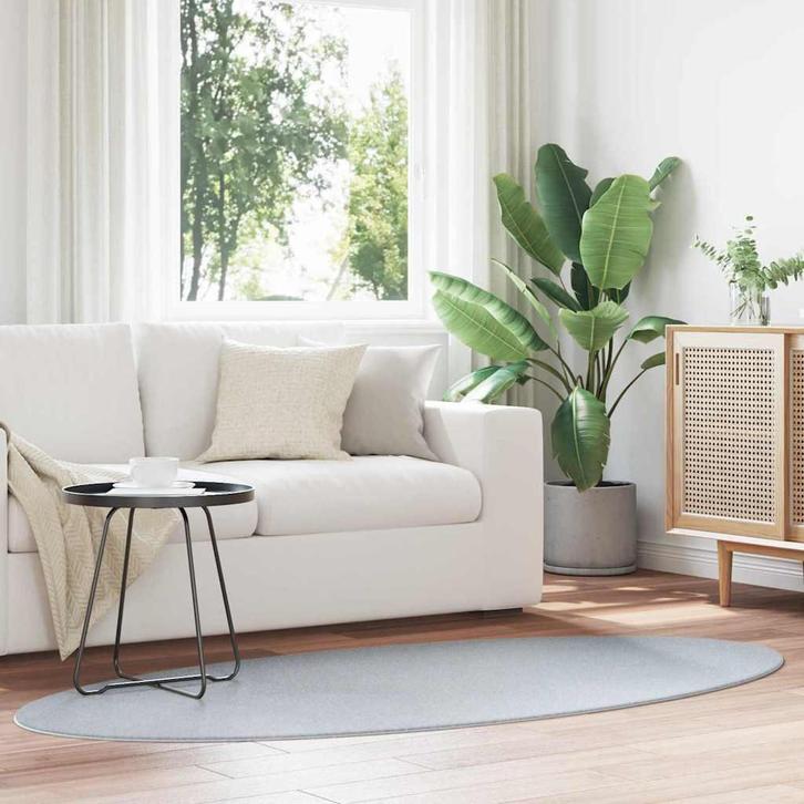 vidaXL Tapijt HUARTE Grijs 170 x 120 cm 100% Polyester, Huis en Inrichting, Stoffering | Tapijten en Kleden, Grijs, Nieuw, Verzenden