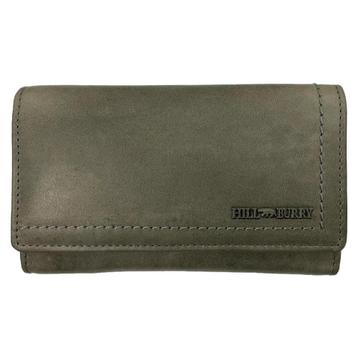 HillBurry Leren Dames Overslag Portemonnee | RFID | Grijs beschikbaar voor biedingen