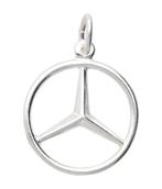Zilveren Auto embleem ketting hanger, Verzenden, Nieuw