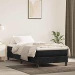 vidaXL Pocketveringmatras 80x210x20 cm fluweel zwart, Huis en Inrichting, Slaapkamer | Matrassen en Bedbodems, Verzenden, Nieuw