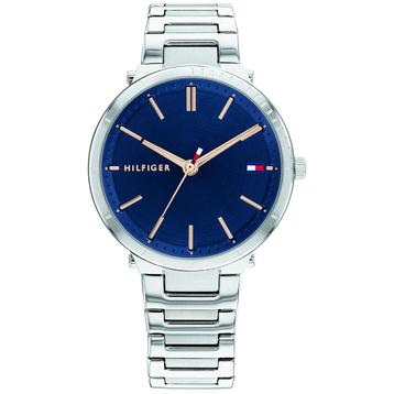 Tommy Hilfiger dames horloge 1782405 - zilver - blauw –
