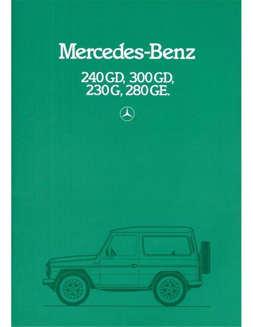 1981 MERCEDES BENZ G KLASSE BROCHURE ENGELS, Boeken, Auto's | Folders en Tijdschriften