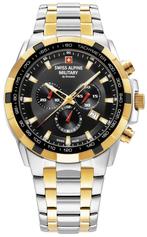 Swiss Alpine Military 7043.9147 Starfighter horloge 46 mm, Overige merken, Staal, Staal, Verzenden