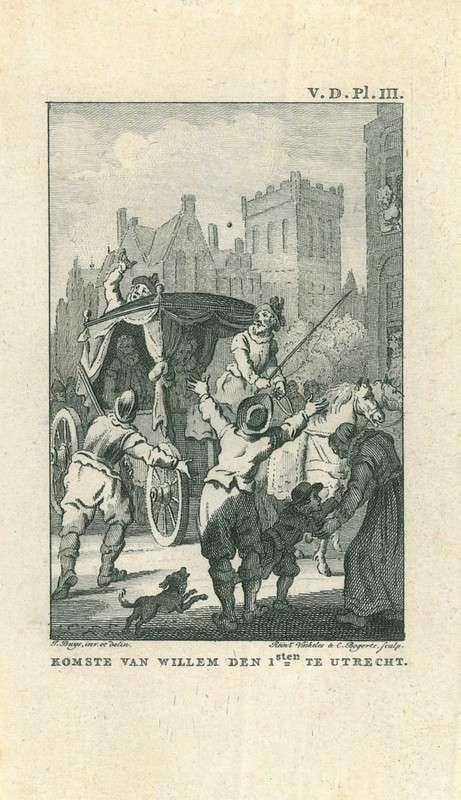 Historische prent van Utrecht, Antiek en Kunst, Kunst | Etsen en Gravures