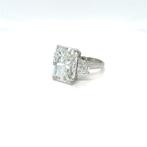 Ring - 14 karaat Witgoud - 11.01ct. tw. Diamant (Lab-grown), Nieuw
