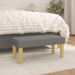 vidaXL Bankje 70x30x30 cm stof donkergrijs, Verzenden, Nieuw, Stof, Minder dan 150 cm